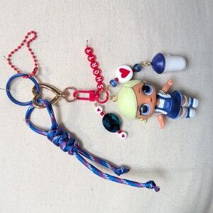 Upcycled Lol Surprise Doll Series 2 Shorty Handmade Bag Charm Keychain